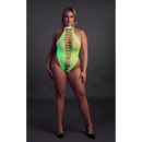 Body taille haute - Grande taille - Vert fluo