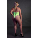 Body taille haute - Grande taille - Vert fluo