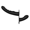 Sangle en Silicone Double Rayée - Ajustable - Noir