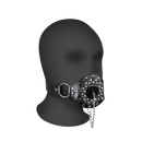 Gag à Bouche Ouverte avec Bouchon - Noir