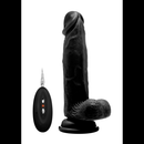 Cock Réaliste Vibrant avec Scrotum - 20 cm