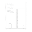 Double Dong Réaliste - 18'' / 45 cm