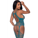 Halter Merrywidow avec jambières - Taille unique - Teal