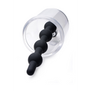 Cylindre Rosebud avec perles anales en silicone