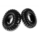 PF Blend Premium Stretch Ribbed Ring Slim - Ensemble de Cockrings