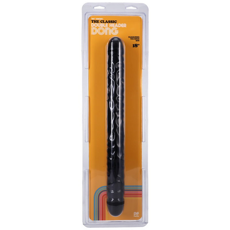 Veined Double Header - Dildo with Double Ends - 18 / 45 cm