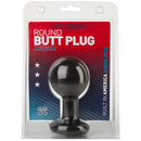 The Classic - Round Butt Plug - Medium - Black