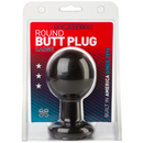 The Classic - Round Butt Plug - Large - Black