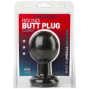 The Classic - Round Butt Plug - Large - Black