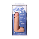 Pénis réaliste avec testicules - Ventouse Vac-U-Lock amovible - ULTRASKYN - 6 / 16,5 cm - Vanille
