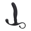 Smooth Silicone Prostate Massager - Black