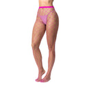 Collants en résille - Taille unique - Rose
