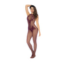 Haut de corps floral avec col et sans entrejambe - Taille unique - Cerise