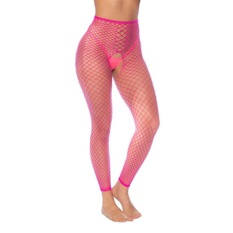 Red de cercado de medias versátil 2 en 1 para arriba o abajo - Talla única - Rosa neón