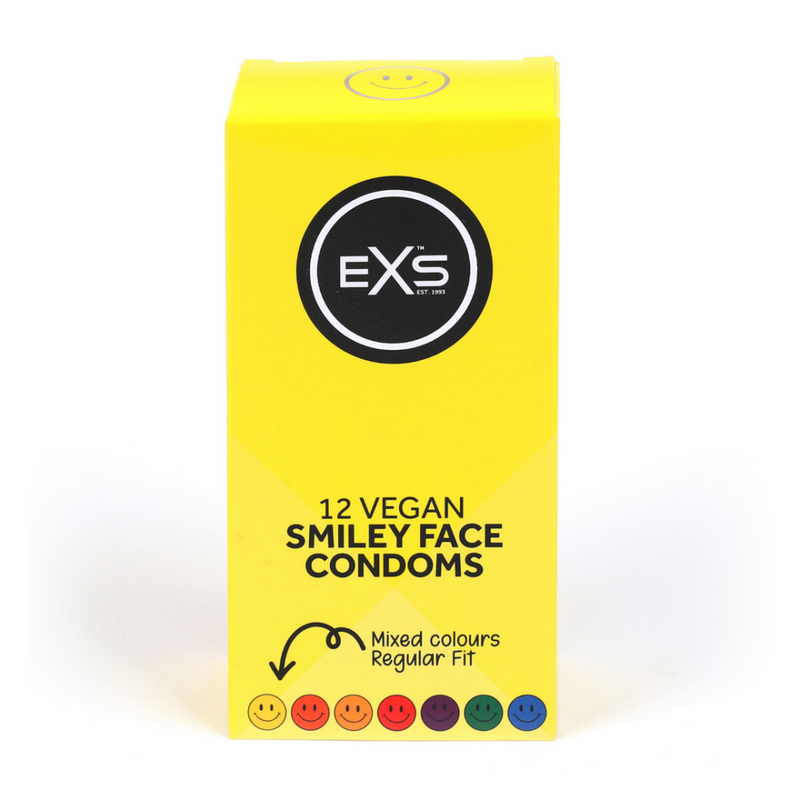 EXS Smiley Face Regular - Condoms - 12 Pieces