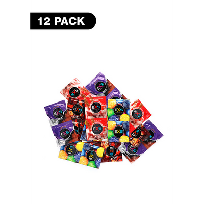 EXS Mixed Flavored - Condoms - 12 Pieces