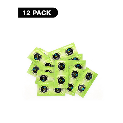 EXS 3 in 1 - Ribbed, Dotted and Flared - Condoms - 12 Pieces