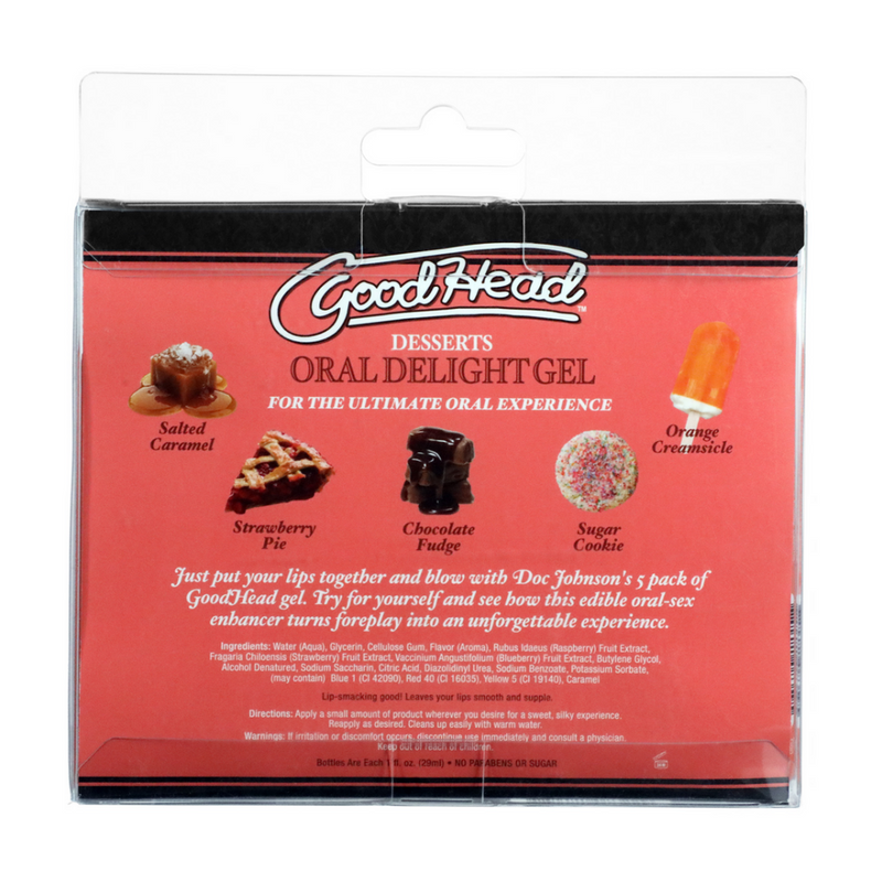 Gel Délice Oral - Desserts - 5 Pack - 1 fl oz / 29 ml