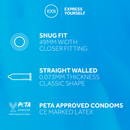 EXS Snug Fit - Préservatifs - 144 pièces