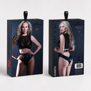 Zena Noire - Ensemble Deux Pièces Transparent et Wetlook - L/XL - Noir
