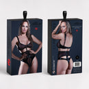 Come Closer - Teddy en vinyle transparent et aspect latex - L - Noir
