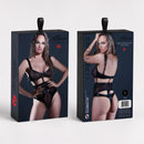 Come Closer - Teddy en vinyle transparent et aspect latex - XL - Noir