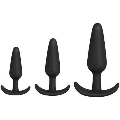 Tush Trainer - 3 Piece Silicone Set - Black