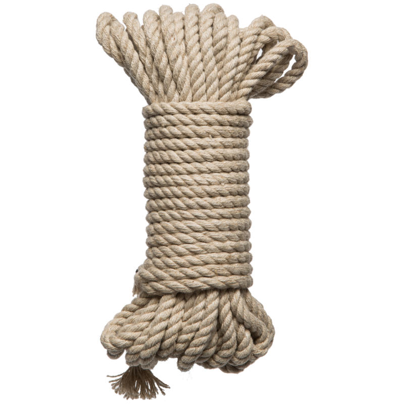 Bind and Tie - Corde de bondage en chanvre de 6 mm - 30 ft - Naturel