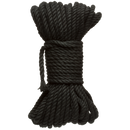 Lier et Attacher - Corde de bondage en chanvre de 6 mm - 50 pi - Noir