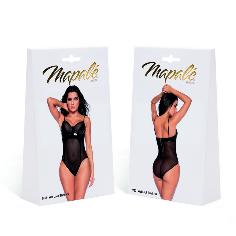 Bodysuit - XL - Noir brillant