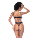 Rock Star - Ensemble de trois pièces - S/M - Noir effet mouillé