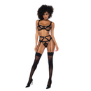 Pretty Little Rocker - Ensemble de bralette trois pièces - L/XL - Noir