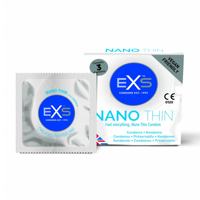 EXS Nano Thin - Condoms - 3 Pieces