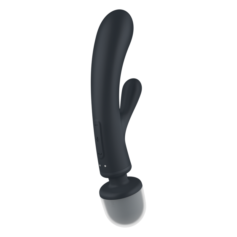 Triple Lover - Hybrid Wand Vibrator - Grey