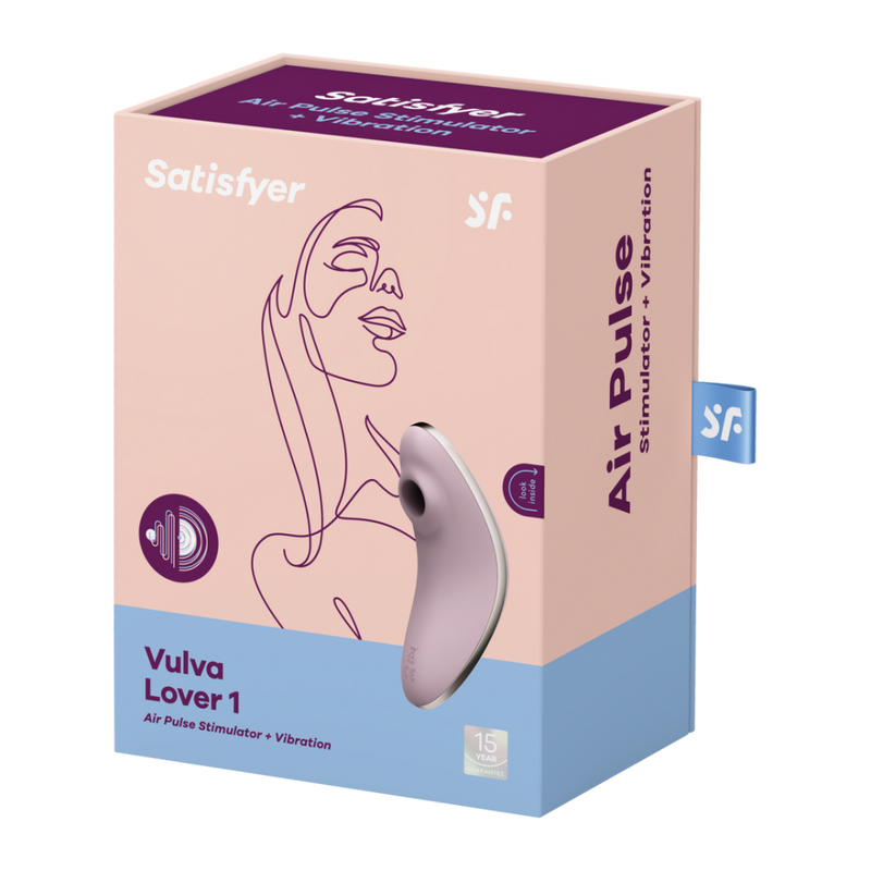 Vulva Lover 1 - Double Air Pulse Vibrator - Violet