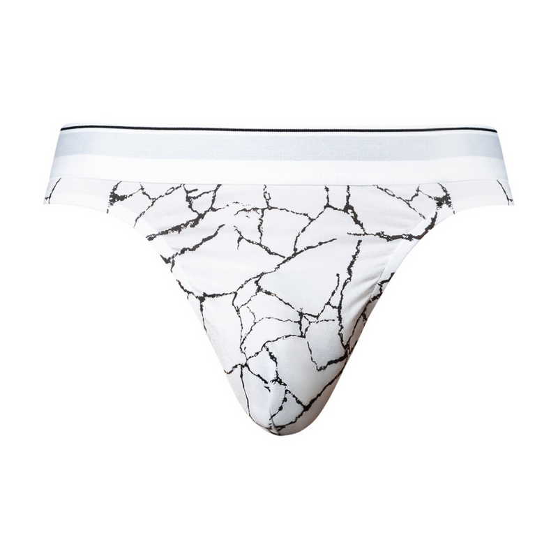 Tanga - S/M - Mármol Blanco