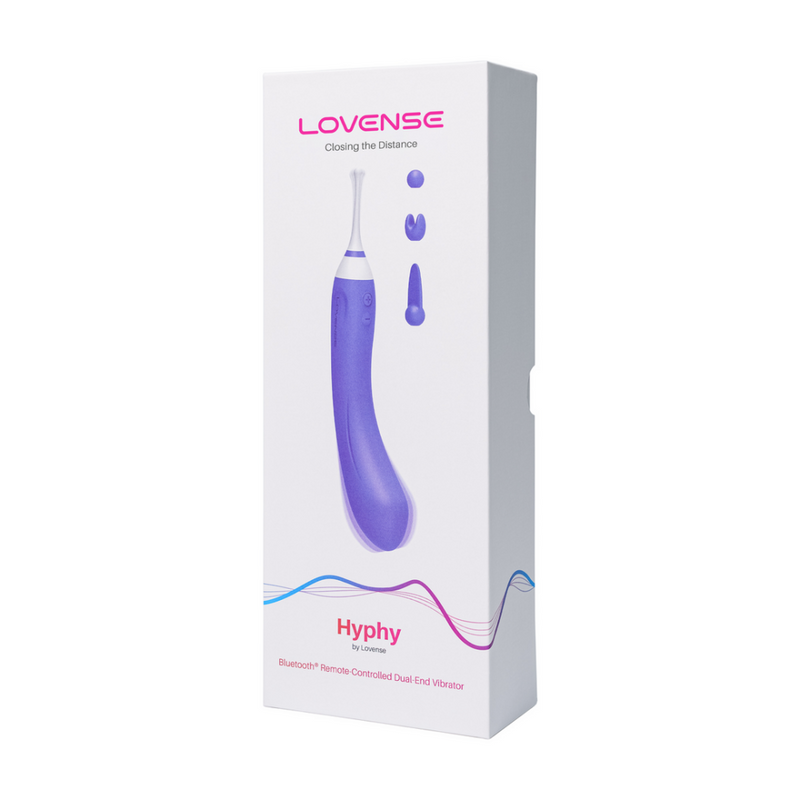Hyphy - Vibrateur double avec télécommande et accessoires - Violet