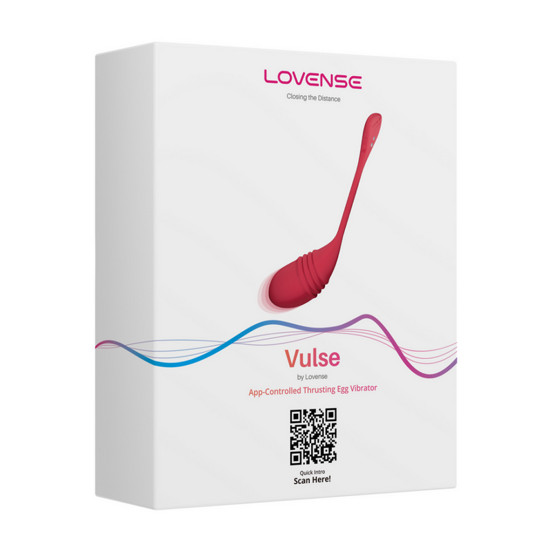 Vulse - Œuf vibrant à propulsion contrôlé par application - Rouge