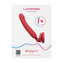 Mission 2 - Dildo à ventouse vibrant avec sens tactile - Rouge