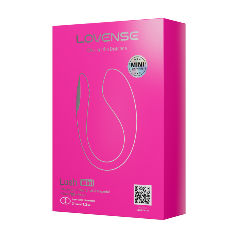 Lush Mini - Poderoso Vibrador de Huevo para Punto G Controlado por Mando a Distancia - Rosa