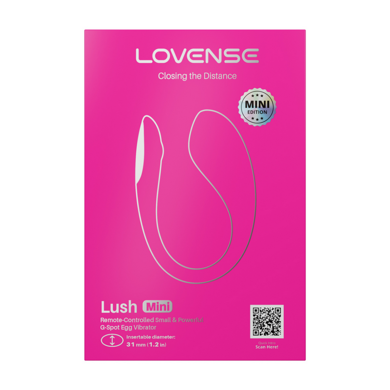 Lush Mini - Poderoso Vibrador de Huevo para Punto G Controlado por Mando a Distancia - Rosa