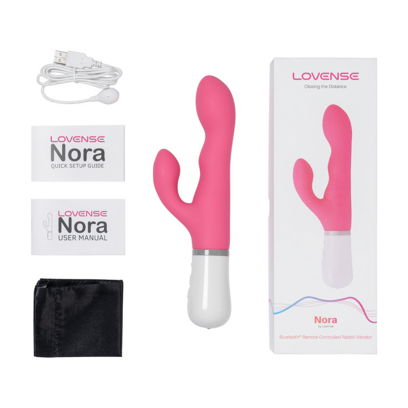 Nora - Vibrateur Lapin Télécommandé Bluetooth - Rose