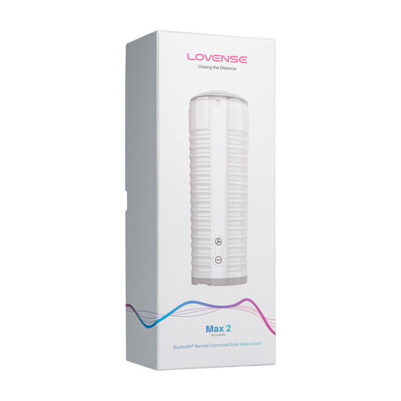 Max 2 - Masturbateur masculin contrôlé par application Bluetooth - Blanc