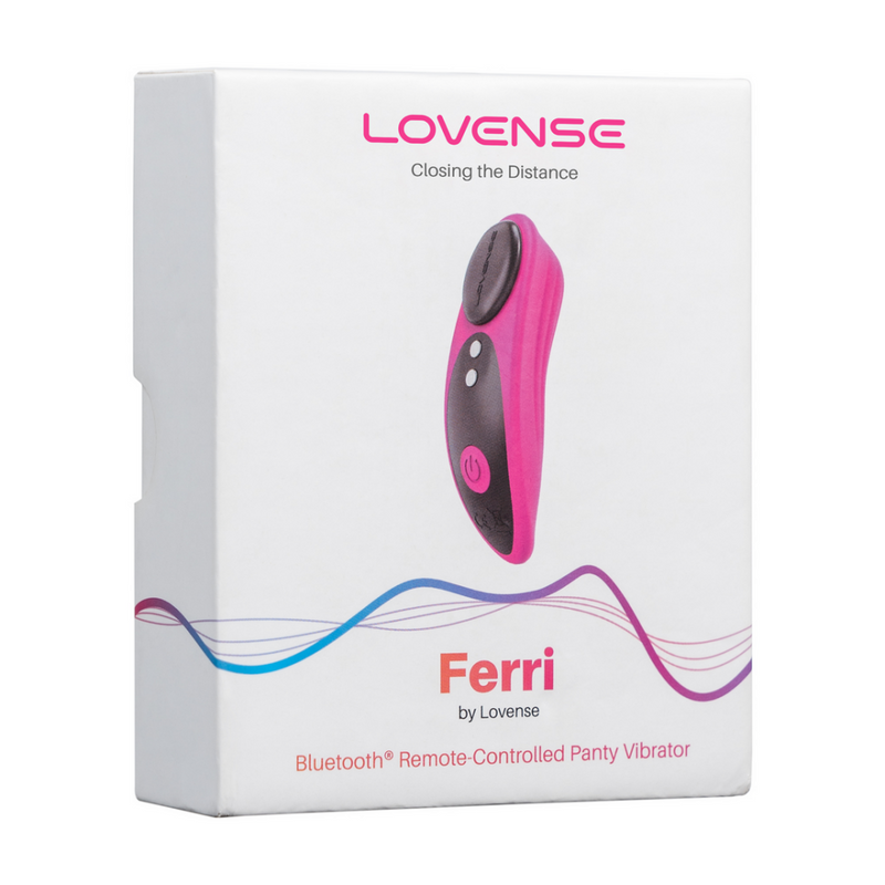 Ferri - Vibrateur de culotte clitoridien contrôlé par application magnétique - Rose/Noir