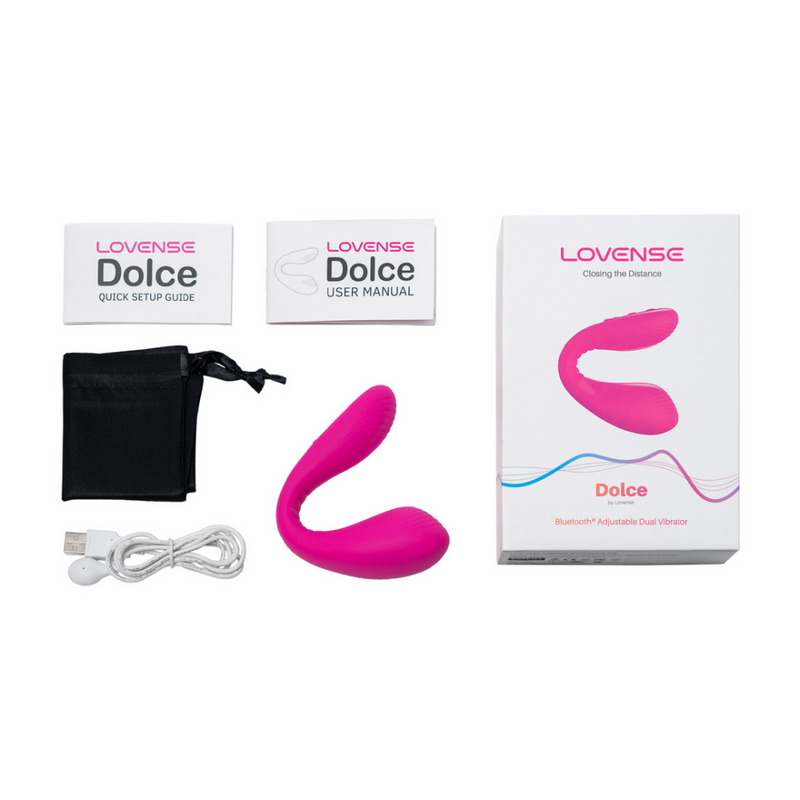 Dolce - Vibrateur double extrémité télécommandé - Rose