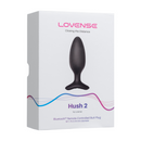 Hush 2 - Plug anal vibrant contrôlé par application - 1,75 / 4,4 cm - Noir