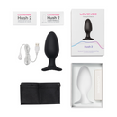 Hush 2 - Plug anal vibrant contrôlé par application - 2,25 / 5,7 cm - Noir