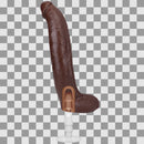 Brickzilla - Dildo ULTRASKYN réaliste - 13 / 33 cm - Chocolat