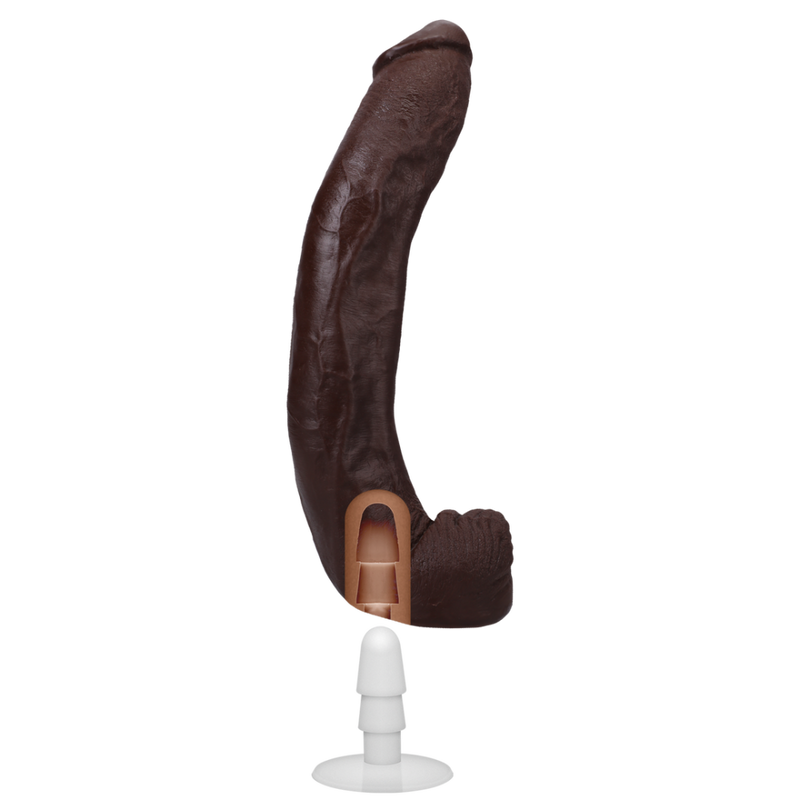 Dredd - Realistic ULTRASKYN Dildo - 13.5 / 34 cm - Chocolate