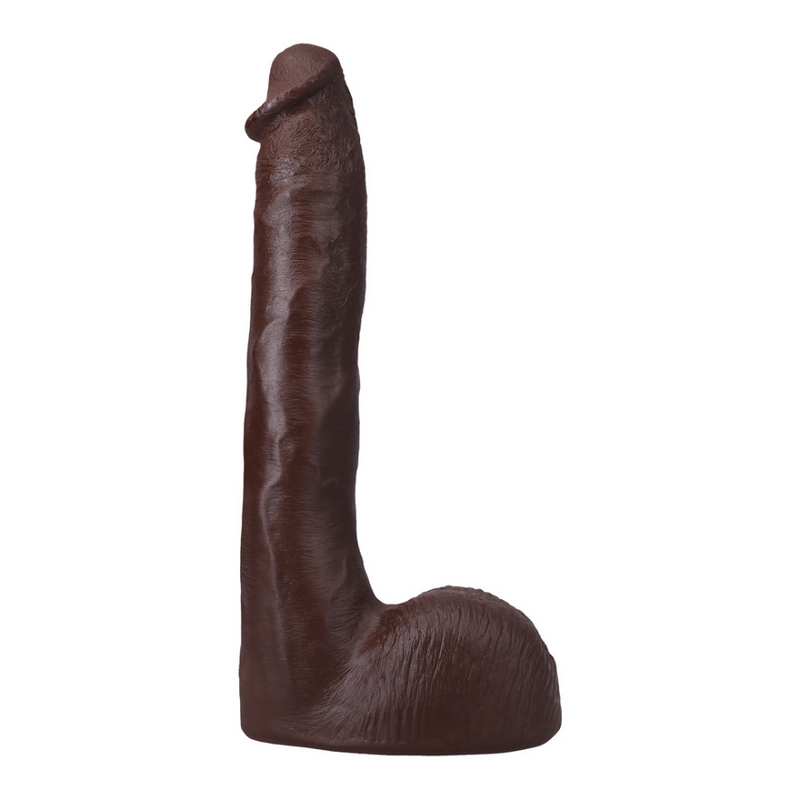 Pression - Dildo réaliste ULTRASKYN - 10 / 25 cm - Chocolat